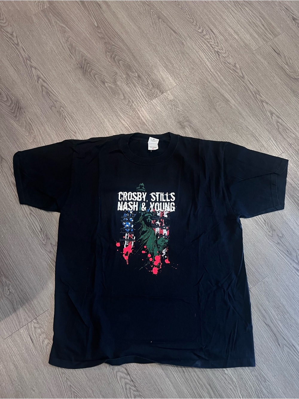 Vintage 2006 Crosby Stills Nash & Young Freedom of Speech Tour Concert Shirt XL